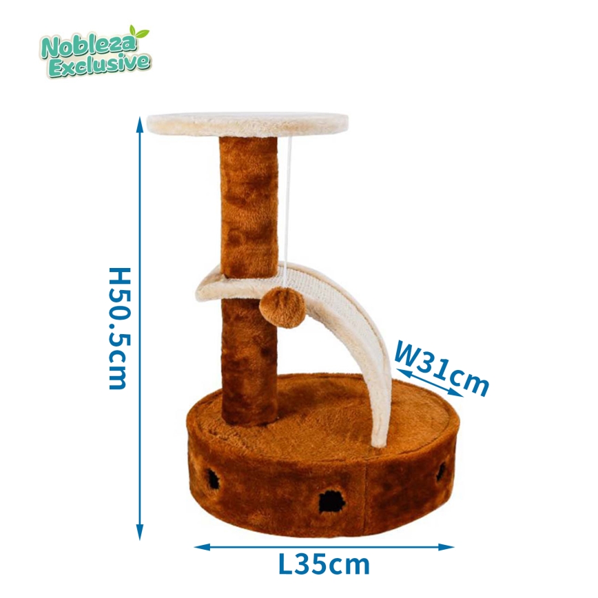 Nobleza - Drapak dla kota 50,5x35x31cm brązowy