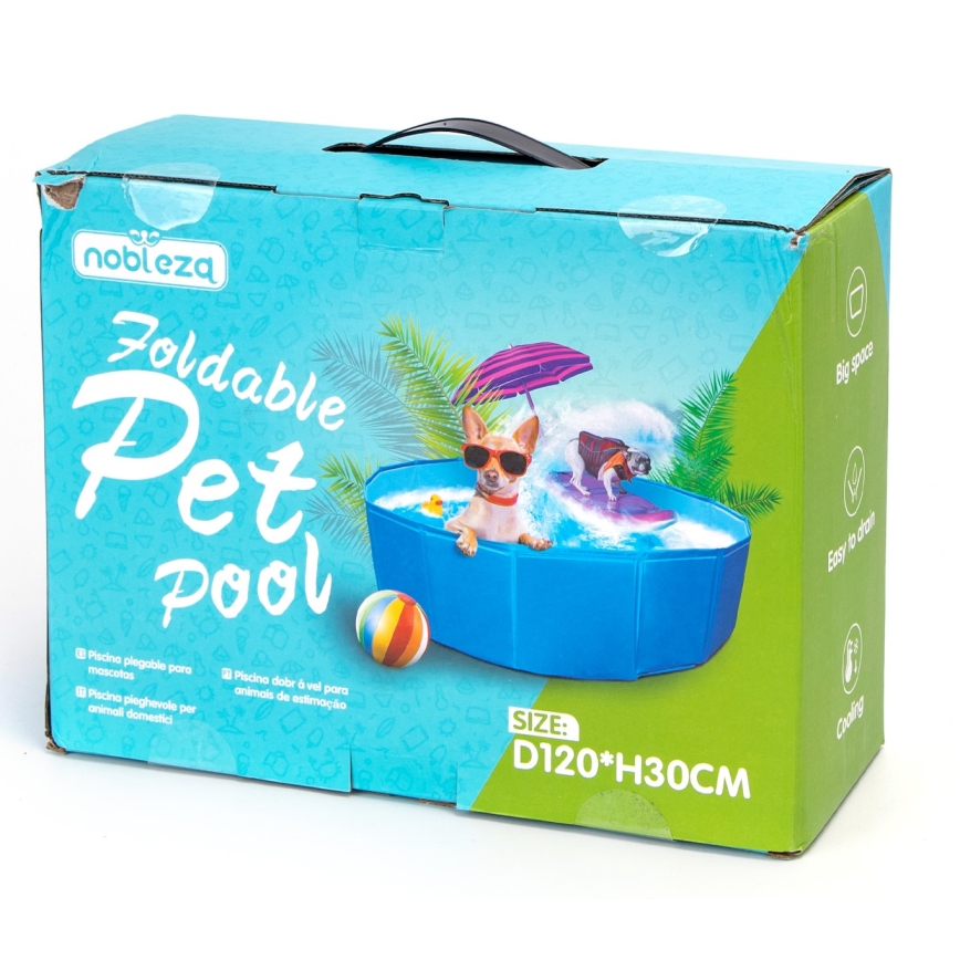 Nobleza - Składany basen dla psów śr. 1,2 m