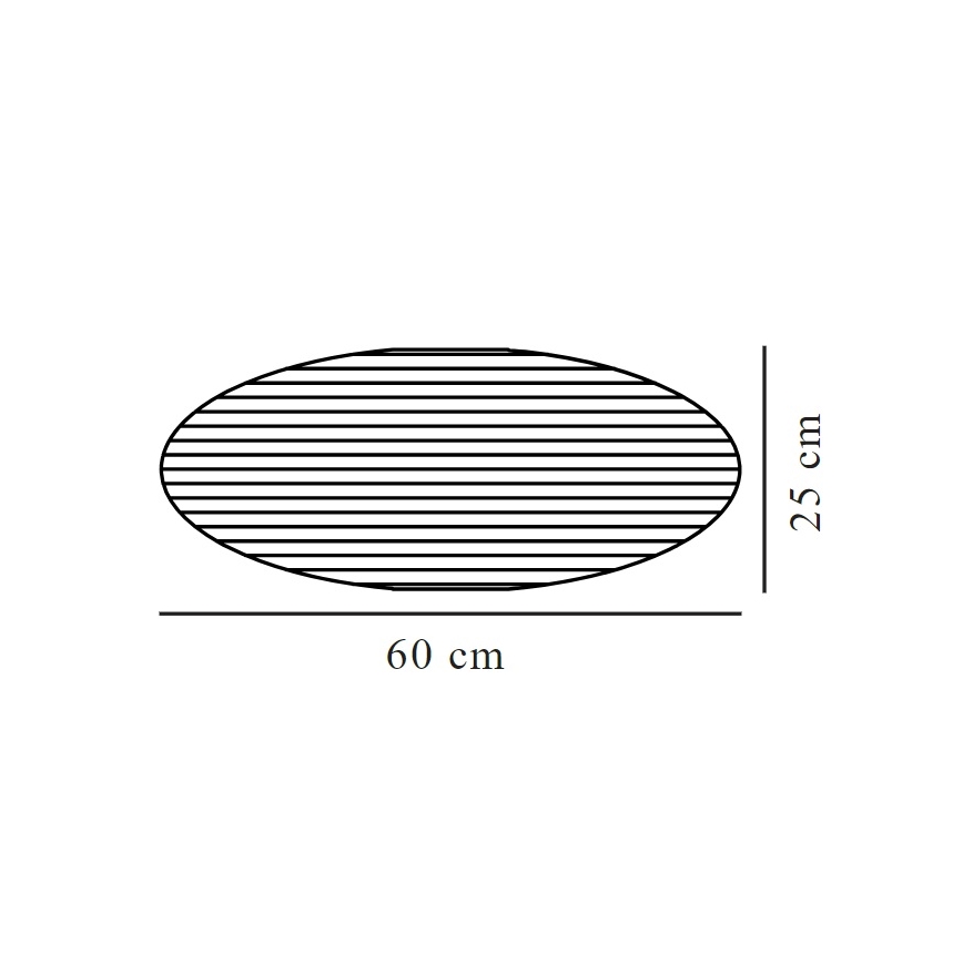 Nordlux - Abażur do żyrandola VILLO E27 śr. 60 cm brązowy
