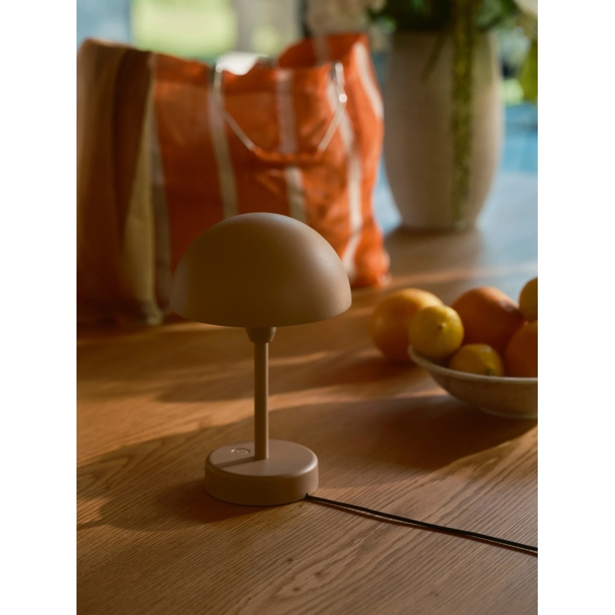 Nordlux - LED ściemnialna ładowalna zewnętrzna lampa stołowa ELLEN LED/2,8W/3,7V 2200 mAh IP44 brązowa