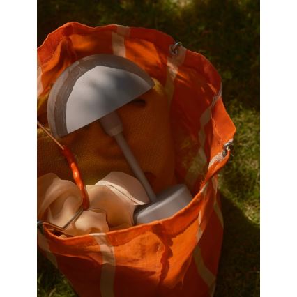 Nordlux - LED ściemnialna, ładowalna, zewnętrzna lampa stołowa ELLEN LED/2,8W/3,7V 2200 mAh IP44 szara