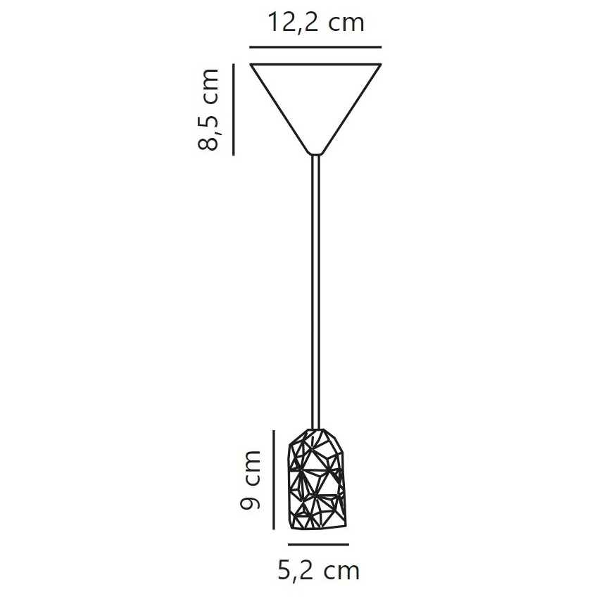 Nordlux - Kabel zasilający HANG 1xE27/40W/230V miedziany/czarny