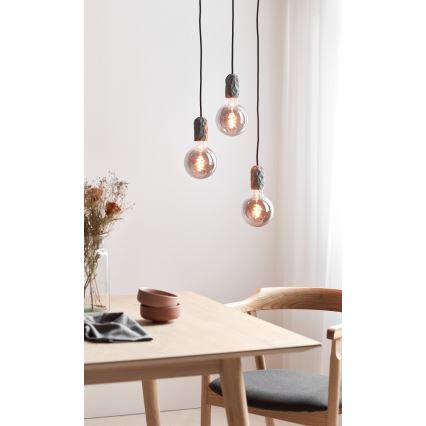 Nordlux - Kabel zasilający HANG 1xE27/40W/230V szary/czarny