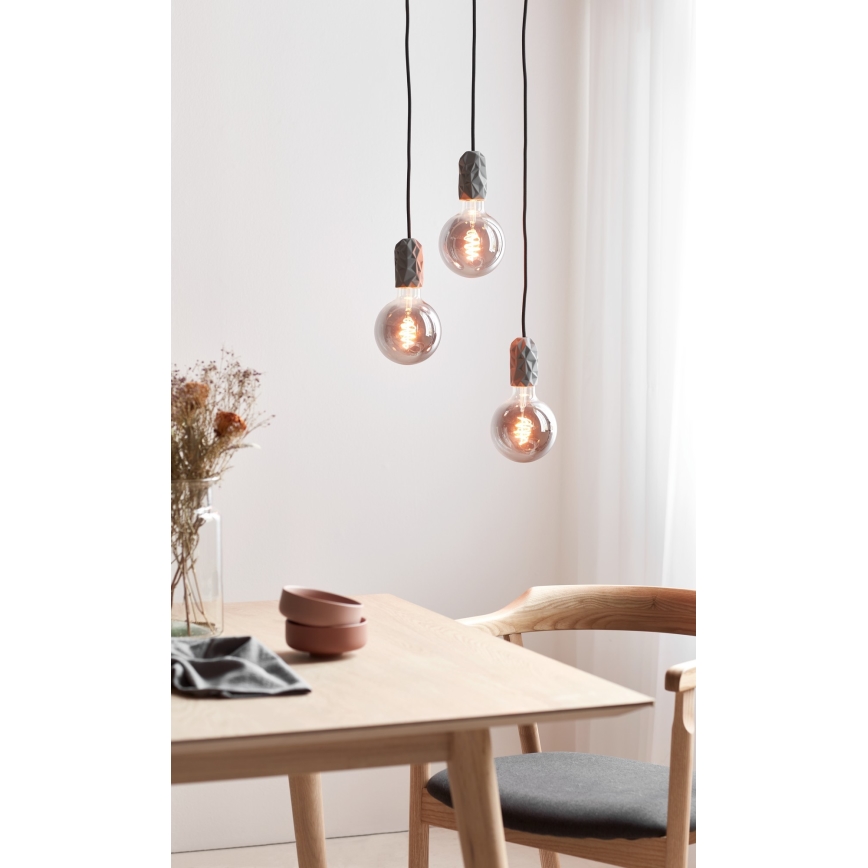 Nordlux - Kabel zasilający HANG 1xE27/40W/230V szary/czarny