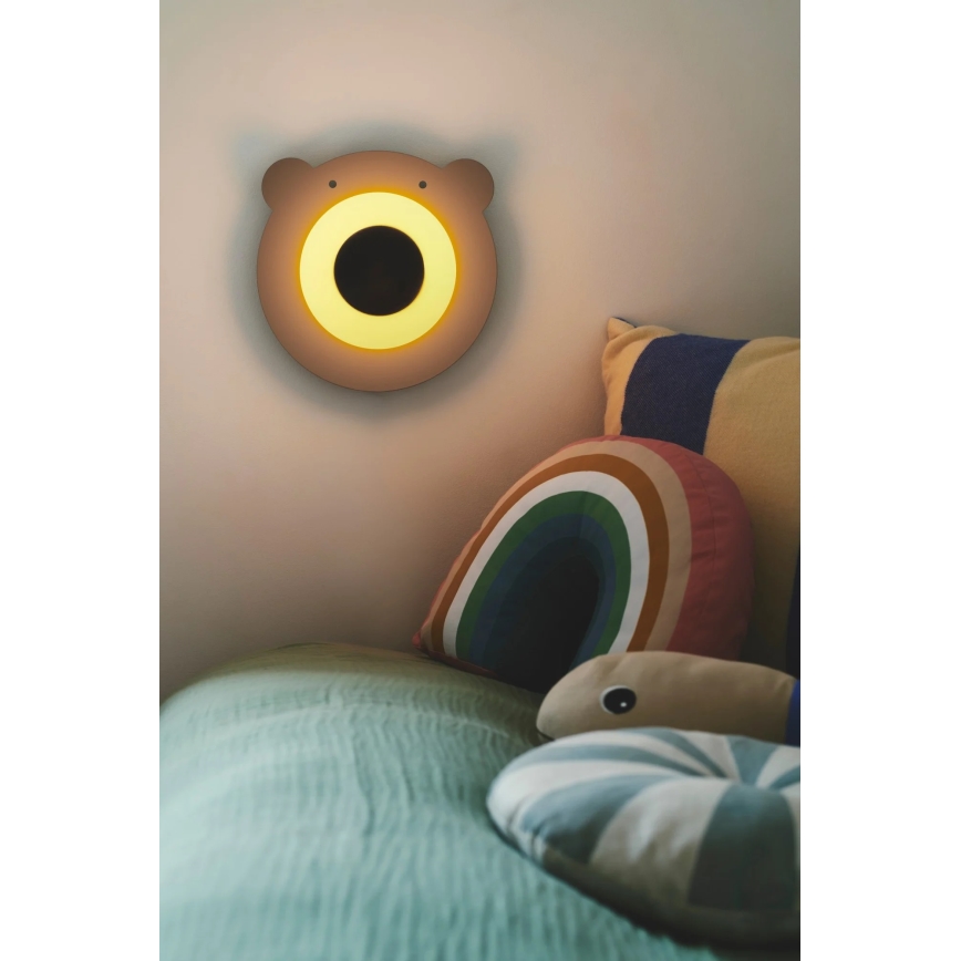 Nordlux - Kinkiet dziecięcy BRUNA BEAR 1xE14/25W/230V niedźwiedź