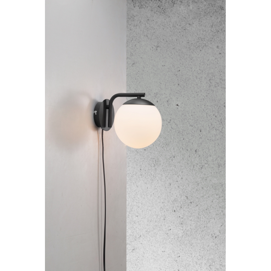 Nordlux - Kinkiet GRANT 1xE14/40W/230V czarny