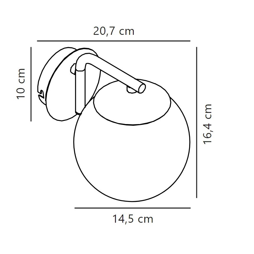 Nordlux - Kinkiet GRANT 1xE14/40W/230V złoty