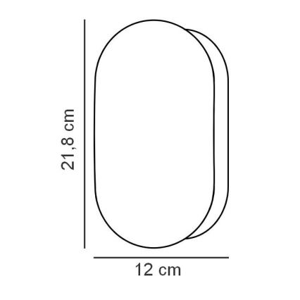 Nordlux - Kinkiet łazienkowy FOAM 1xE27/55W/230V IP44 czarny