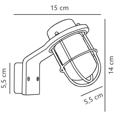 Nordlux - Kinkiet łazienkowy MARINA 1xG9/40W/230V IP44 czarny