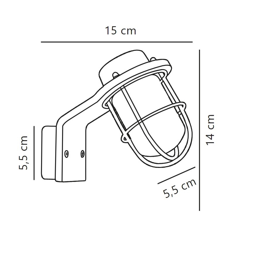 Nordlux - Kinkiet łazienkowy MARINA 1xG9/40W/230V IP44 czarny