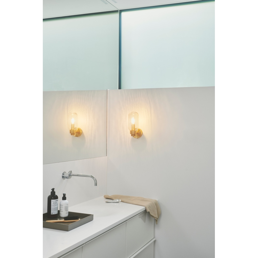 Nordlux - Kinkiet łazienkowy TUTAN 1xE14/25W/230V IP44 mosiądz