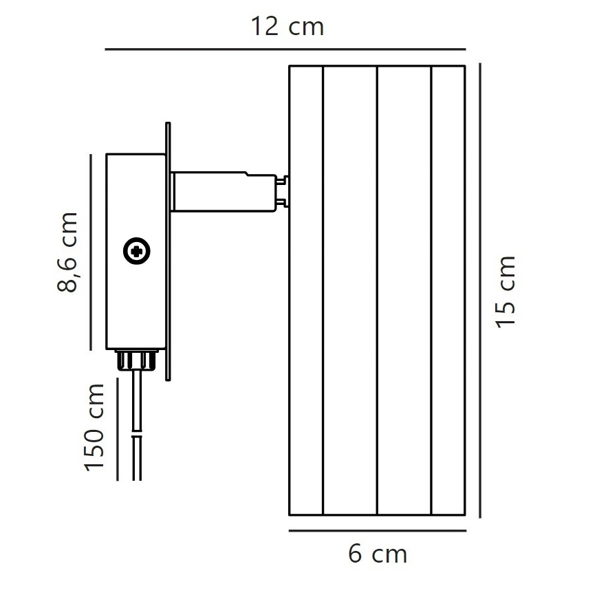 Nordlux - Kinkiet punktowy ALANIS 1xGU10/15W/230V złoty