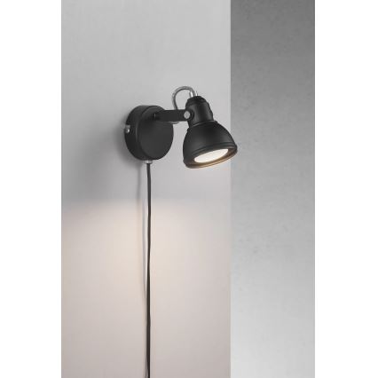Nordlux - Kinkiet punktowy ASLAK 1xGU10/35W/230V czarny