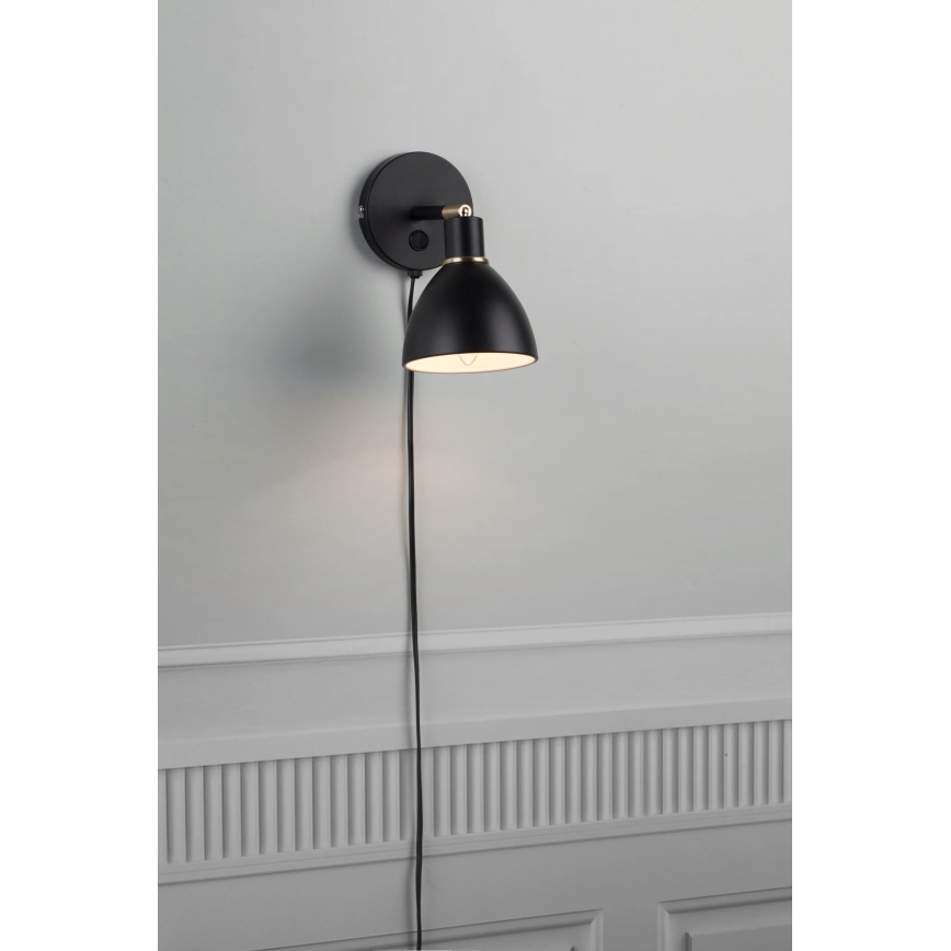 Nordlux - Kinkiet RAY 1xE14/25W/230V czarny