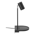 Nordlux - Kinkiet z półką CODY 1xGU10/15W/230V czarny
