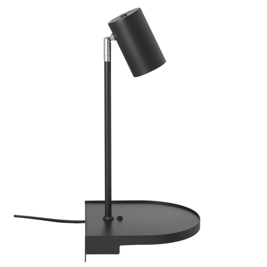 Nordlux - Kinkiet z półką CODY 1xGU10/15W/230V czarny