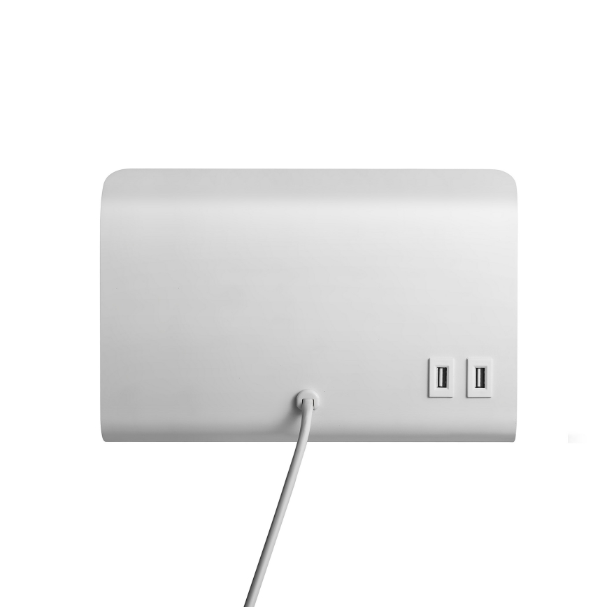 Nordlux - Kinkiet punktowy z półką i USB ROOMI 1xGU10/8W/230V biały