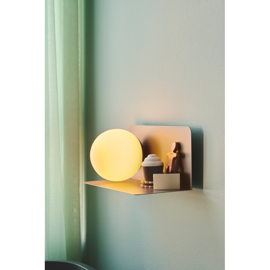 Nordlux - Kinkiet z półką LILIBETH 1xE14/25W/230V brązowy