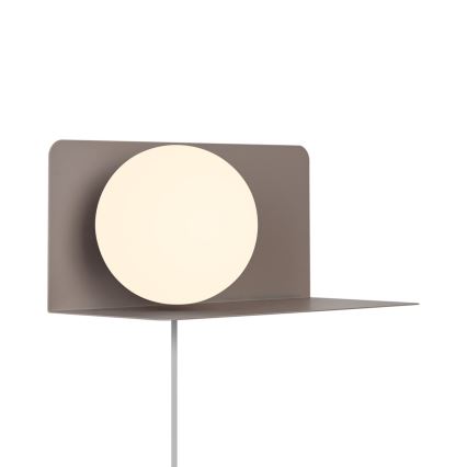 Nordlux - Kinkiet z półką LILIBETH 1xE14/25W/230V brązowy