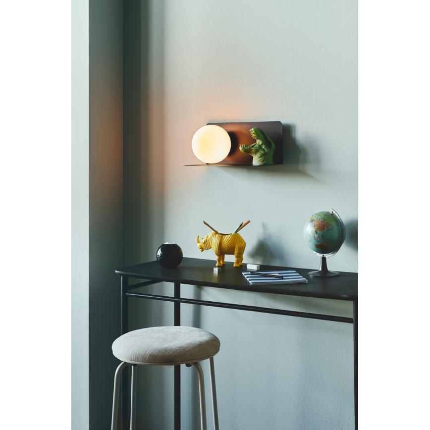 Nordlux - Kinkiet z półką LILIBETH 1xE14/25W/230V czarny
