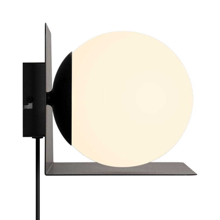 Nordlux - Kinkiet z półką LILIBETH 1xE14/25W/230V czarny