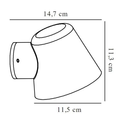 Nordlux - Kinkiet zewnętrzny ALERIA 1xGU10/35W/230V IP44