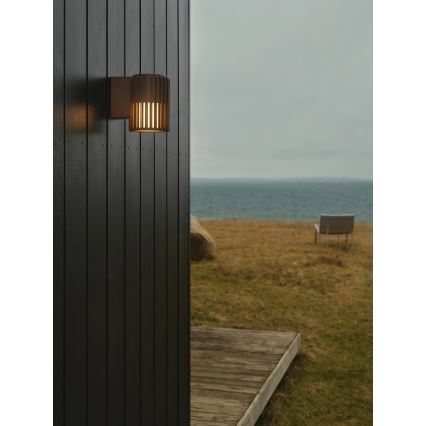 Nordlux - Kinkiet zewnętrzny ALUDRA 1xE27/15W/230V brązowy