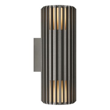 Nordlux - Kinkiet zewnętrzny ALUDRA 2xE27/15W/230V IP54 antracyt