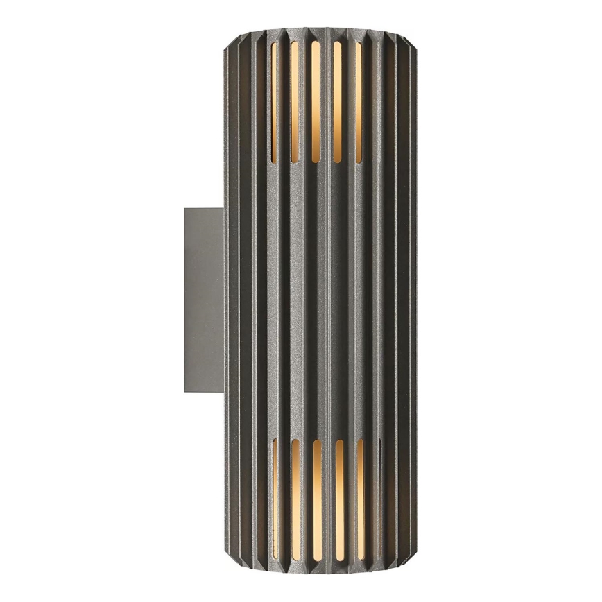 Nordlux - Kinkiet zewnętrzny ALUDRA 2xE27/15W/230V IP54 antracyt