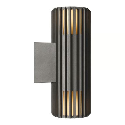 Nordlux - Kinkiet zewnętrzny ALUDRA 2xE27/15W/230V IP54 antracyt
