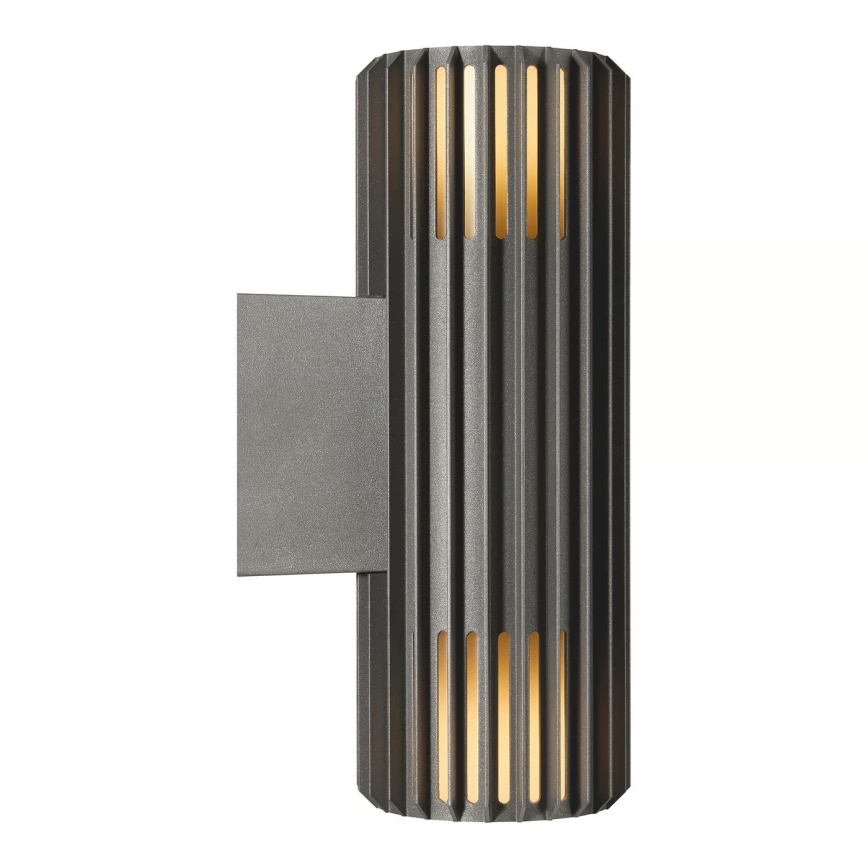 Nordlux - Kinkiet zewnętrzny ALUDRA 2xE27/15W/230V IP54 antracyt