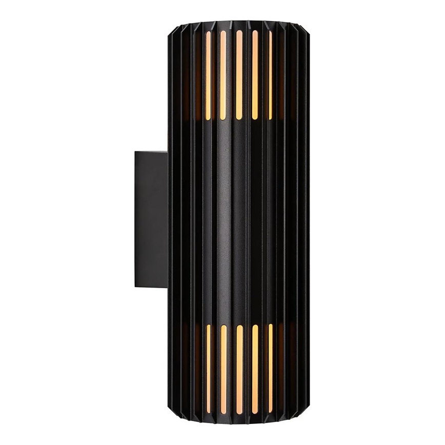 Nordlux - Kinkiet zewnętrzny ALUDRA 2xE27/15W/230V IP54 czarny