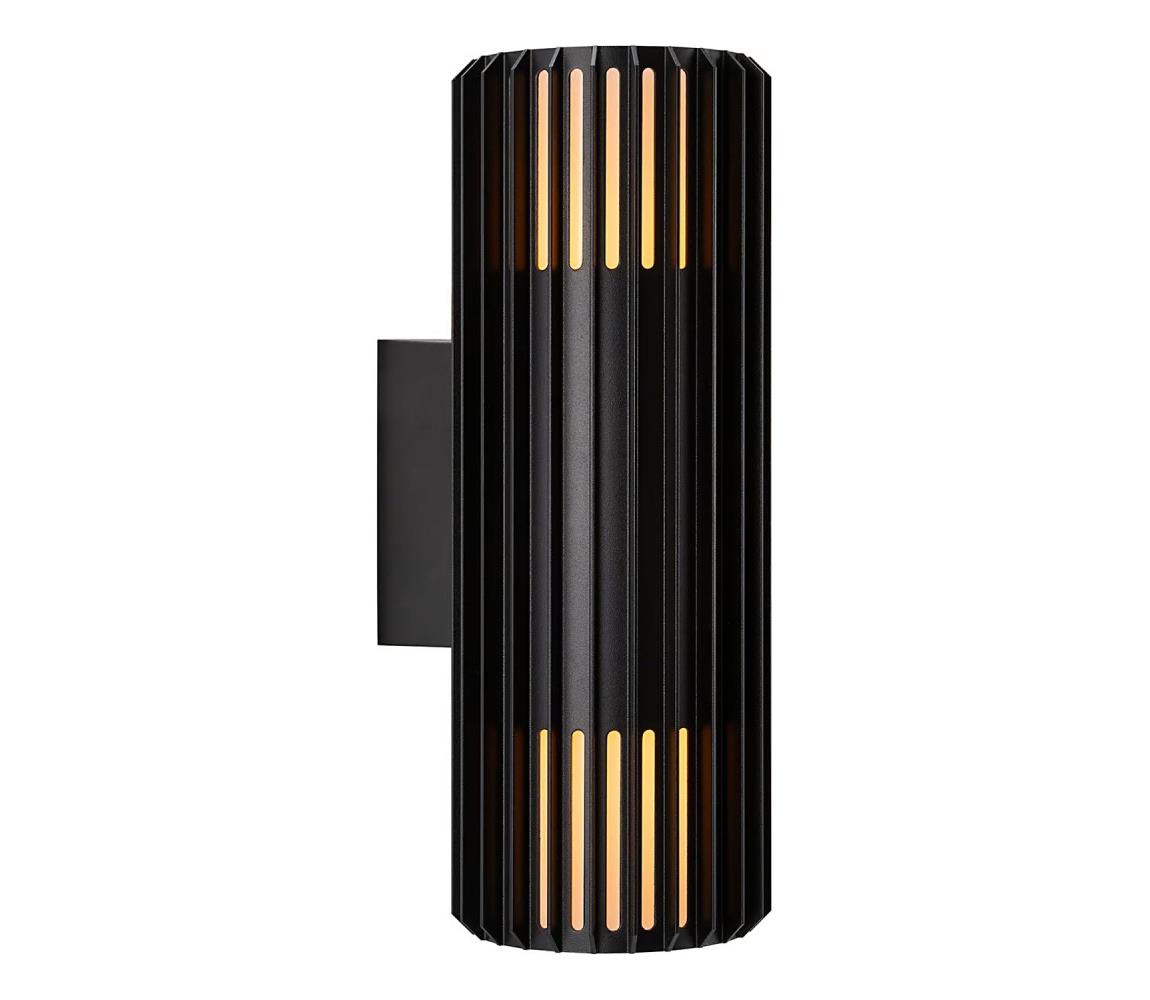 Nordlux - Kinkiet zewnętrzny ALUDRA 2xE27/15W/230V IP54 czarny
