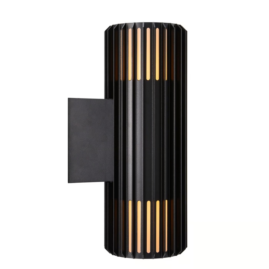 Nordlux - Kinkiet zewnętrzny ALUDRA 2xE27/15W/230V IP54 czarny