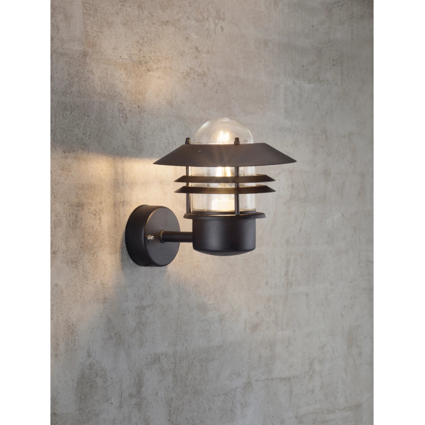 Nordlux - Kinkiet zewnętrzny BLOKHUS 1xE27/60W/230V IP54 czarny