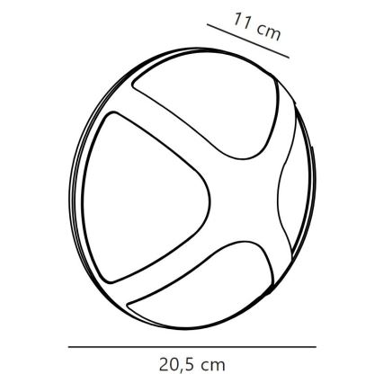 Nordlux - Kinkiet zewnętrzny CROSS 1xE14/15W/230V IP54