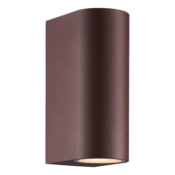 Nordlux - Kinkiet zewnętrzny DION 2xGU10/25W/230V IP44 rezavá