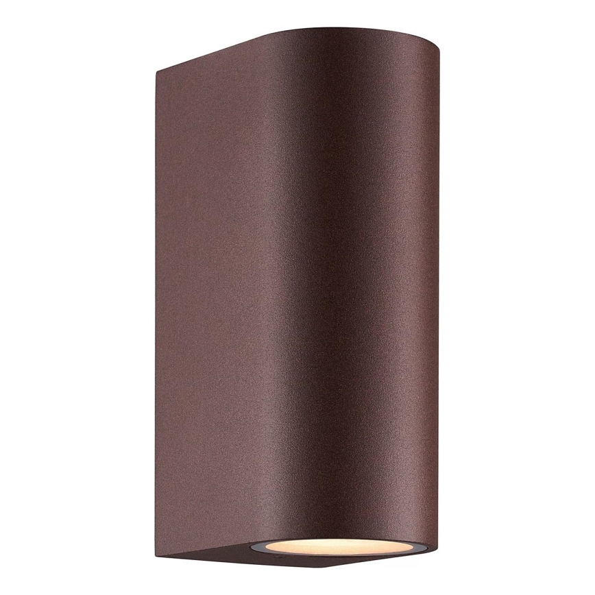 Nordlux - Kinkiet zewnętrzny DION 2xGU10/25W/230V IP44 rezavá