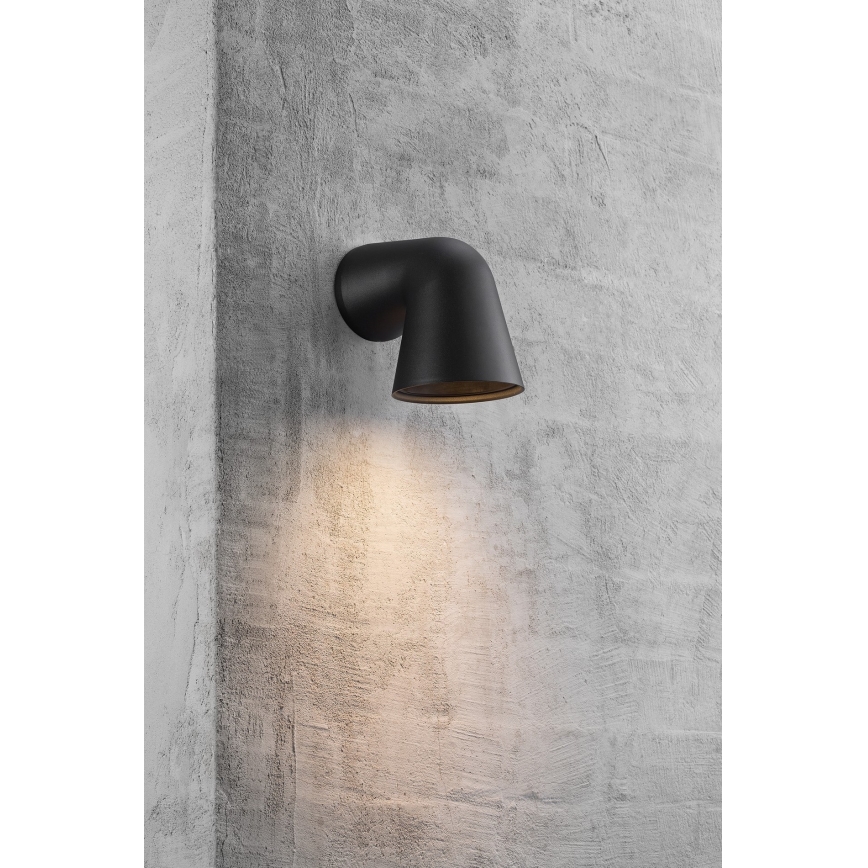 Nordlux - Kinkiet zewnętrzny FRONT 1xGU10/28W/230V IP44 czarny