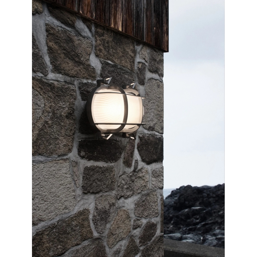 Nordlux - Kinkiet zewnętrzny HELFORD 1xE27/12,5W/230V IP64 szary