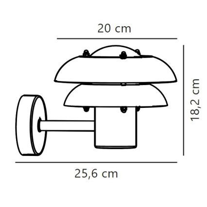 Nordlux - Kinkiet zewnętrzny KURNOS 1xE14/12W/230V IP54 beżowy