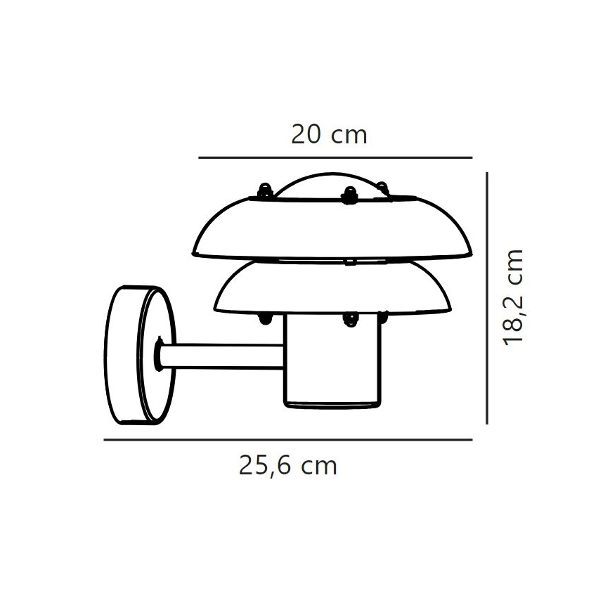 Nordlux - Kinkiet zewnętrzny KURNOS 1xE14/12W/230V IP54 matowy chrom