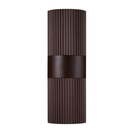 Nordlux - Kinkiet zewnętrzny KYKLOP 2xGU10/25W/230V IP54 brązowy