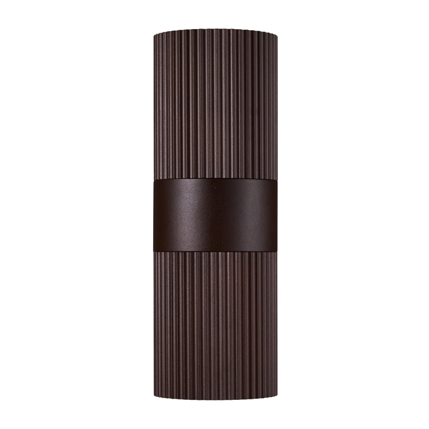 Nordlux - Kinkiet zewnętrzny KYKLOP 2xGU10/25W/230V IP54 brązowy