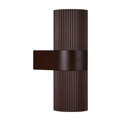 Nordlux - Kinkiet zewnętrzny KYKLOP 2xGU10/25W/230V IP54 brązowy