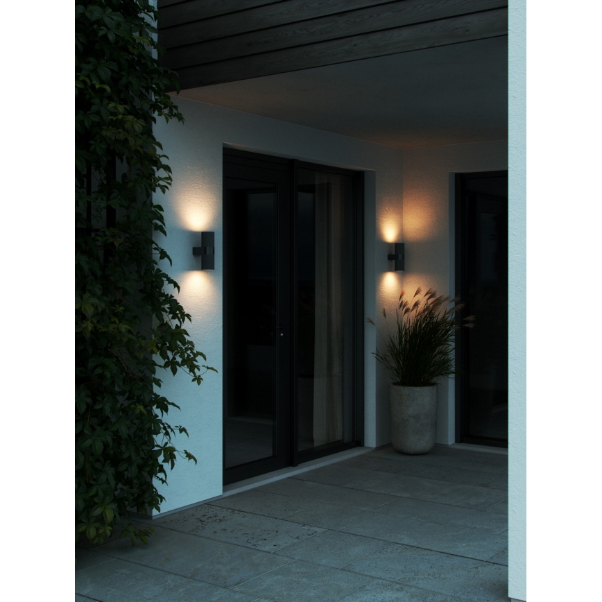 Nordlux - Kinkiet zewnętrzny KYKLOP 2xGU10/25W/230V IP54 czarny