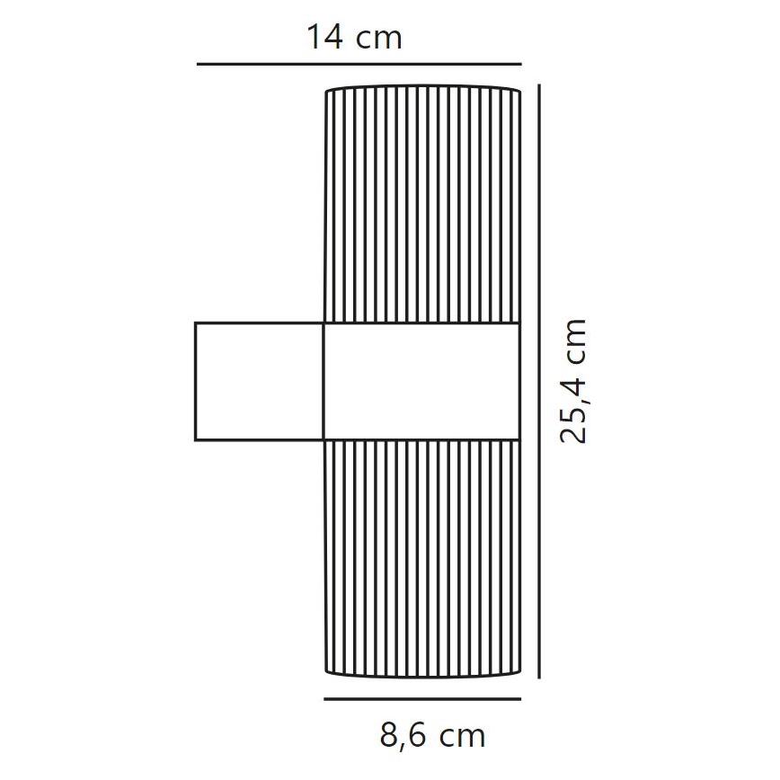 Nordlux - Kinkiet zewnętrzny KYKLOP 2xGU10/25W/230V IP54 czarny