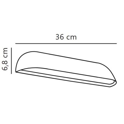Nordlux - Kinkiet zewnętrzny LED FRONT LED/11W/230V IP44