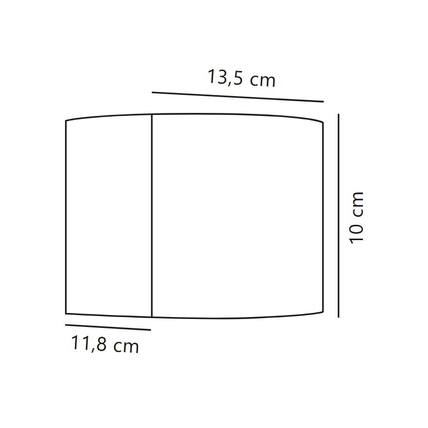 Nordlux - Kinkiet zewnętrzny LED MILDA LED/4,9W/230V IP44 antracyt