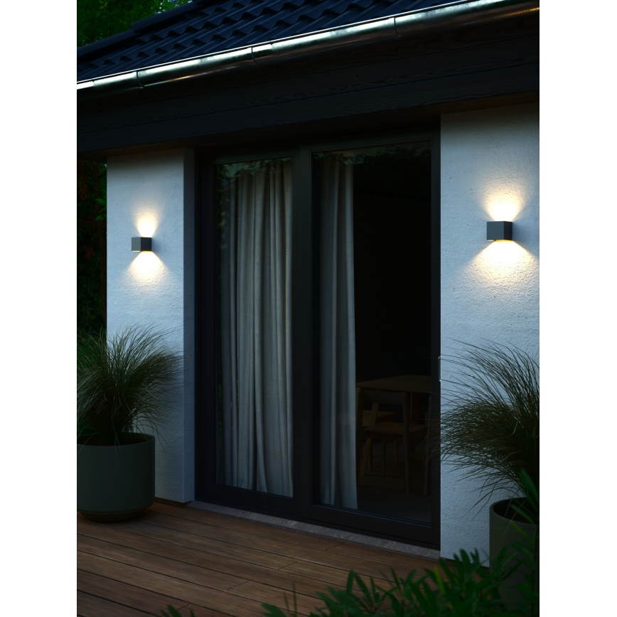 Nordlux - Kinkiet zewnętrzny LED MILDA LED/4,9W/230V IP44 antracyt
